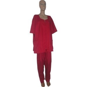 Costum medical de dama rosu