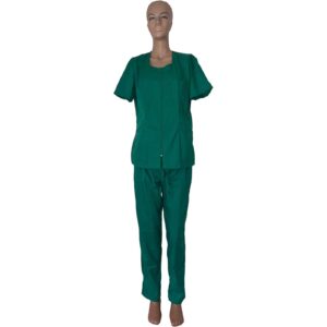 Costum medical de dama verde iarba