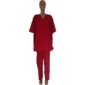 Costum medical rosu unisex